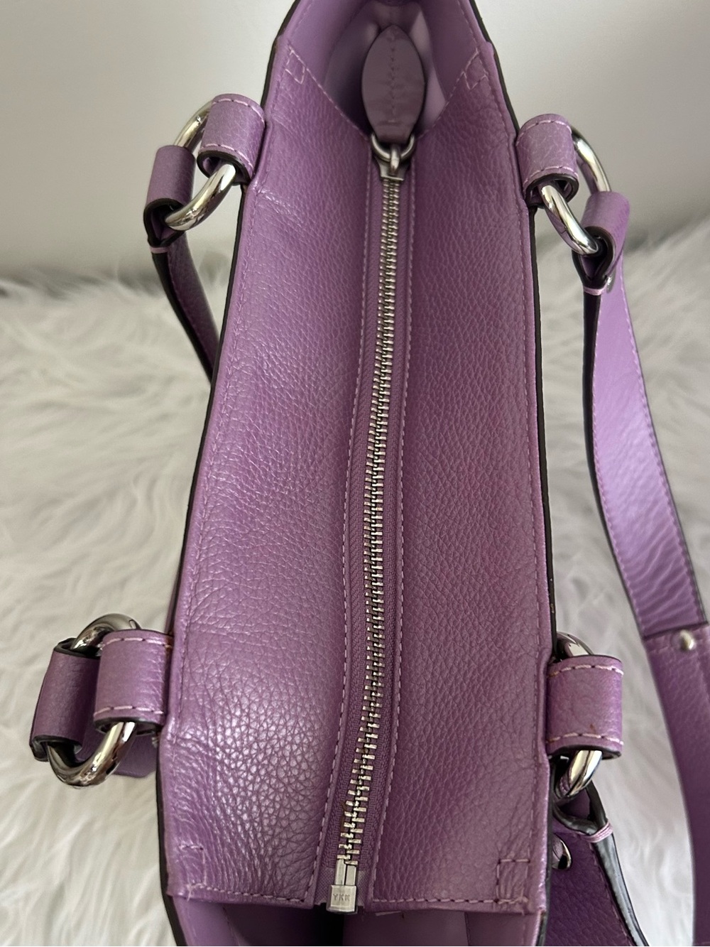Coach Penelope Leather Tote Shoulder Bag Crossbody Lavender F14683 - Picture 9 of 15